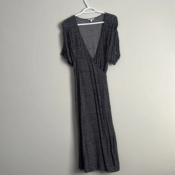 Reitmans blue wrap dress size large - Picture 4 of 6